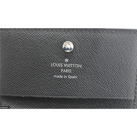 Authentic Louis Vuitton Envelope Business Card Holder in Damier Graphite Canvas - Picture 10 of 11